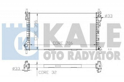 KALE OTO RADYATOR 174799 -  Радиатор, охлаждение двигателя